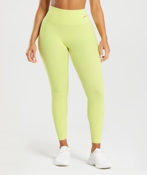 Women's Gymshark Whitney High Rise Leggings Yellow | CA 0376A8